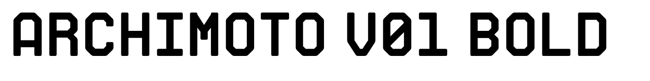Archimoto V01 Bold